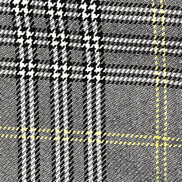 New Alexia Admor Olive Plaid Dress Micro Houndstooth Midi Gray Black Sz 8 - Picture 12 of 12